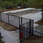 Iron Pool Fence Installation