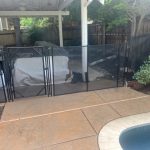 Mesh Pool Fencing With Gate