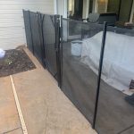 Mesh Pool Fencing with Gate